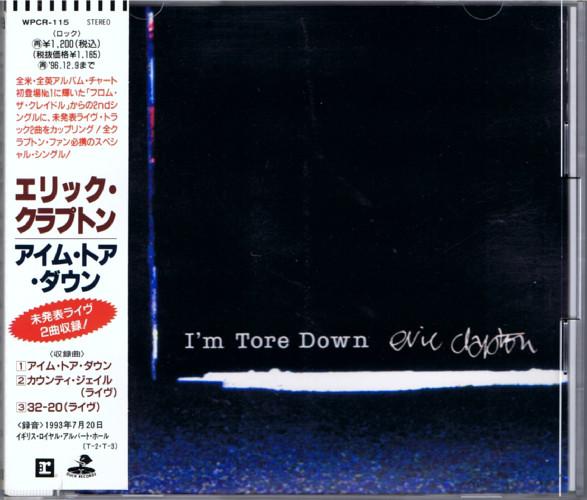 

CD ERIC CLAPTON - I m Tore Down WPCR115 WEA Japan 1994 Japan Rock Used