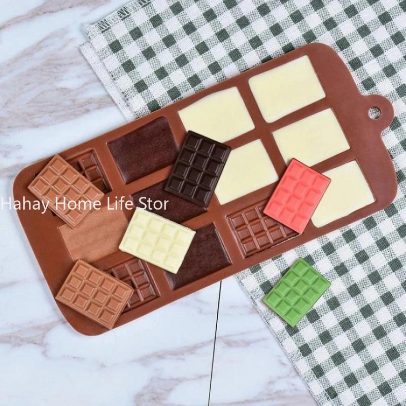 

12 Даже шоколадные формы Силиконовые формы для помадки Вафли Формы DIY Candy Bar Формы для украшения торта Инструменты Кухонные принадлежности для выпечки