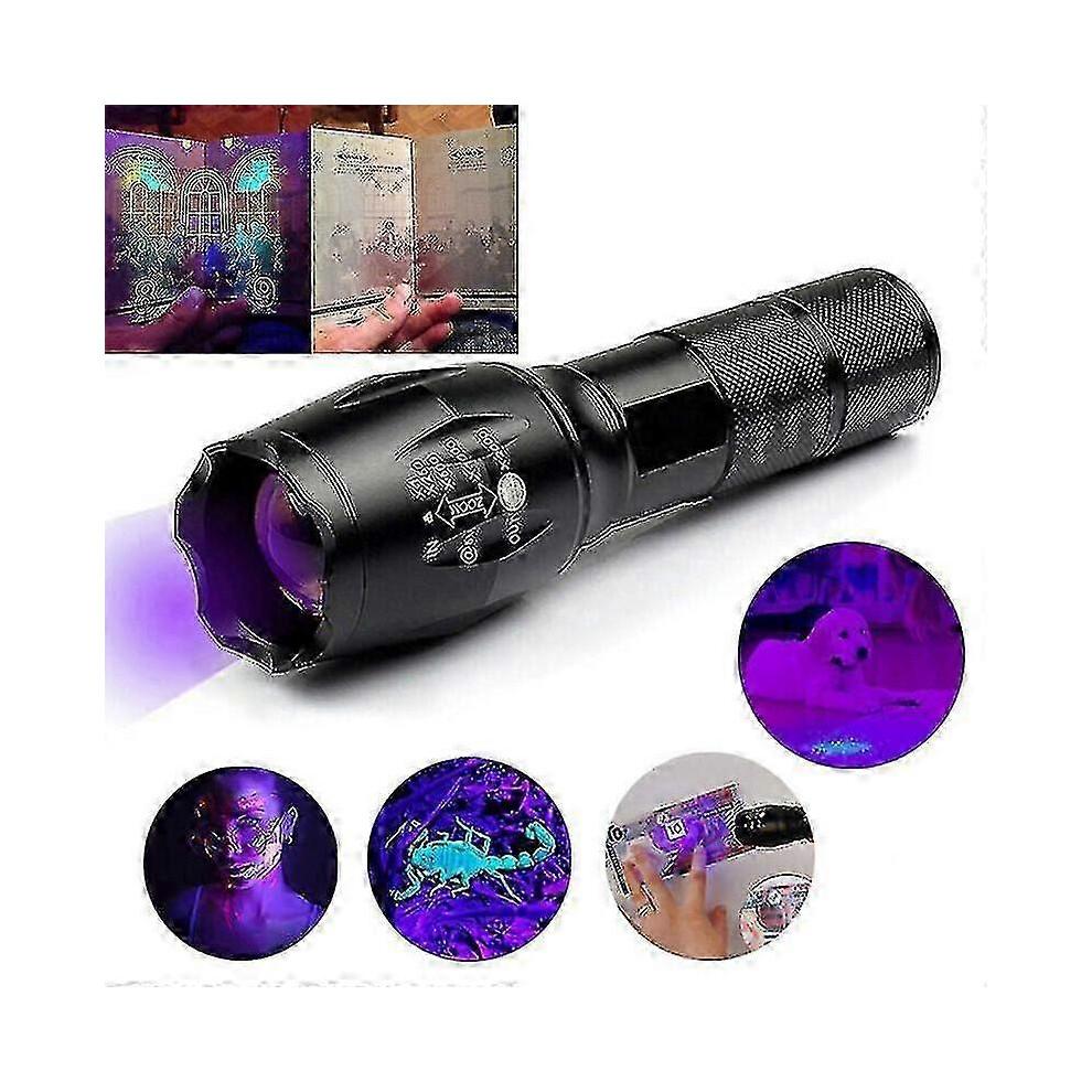 Super Bright 120000lm UV Torch Ultra Violet Flashlight Blacklight Light Lamp LED