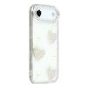 For iPhone Air Case Rhinestone Edge Pearl Love Decor TPU+PC IMD Phone Cover