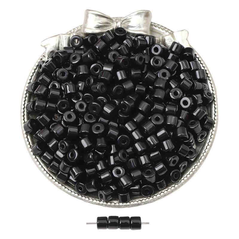 

Кольорові акрилові циліндричні намистини для DIY прикрас - Круглі насіннєві намистини-бочки для сережок, намист і браслетів. 6×5mm, Hole about 2mm