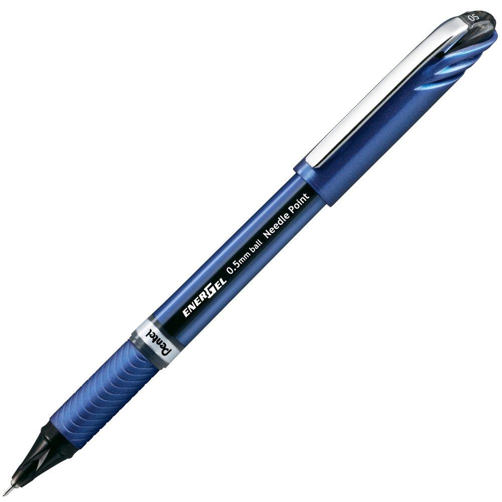 Pentel Ballpoint Gel EnerGel Job Hunting Blue Set of 3 Pen, Ink, Euro, Pen, Barrel, BLN20ST,