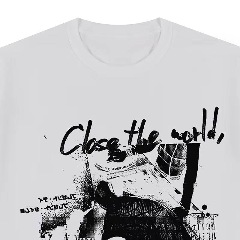 Sériové experimenty Lain Zavřít svět Estetická manga Anime Iwakura Tričko Bavlna Pánské Tričko Nové TRIČKO TRIČKO Dámské Topy Trička