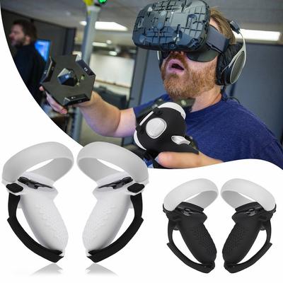 Accessoires Compatibel voor Oculus Quest 2 Controller Volledige Grip Cover met 2 Controller Caps, Anti-Val Beschermende Siliconen Hoes met Handriem