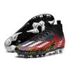Factory direct sales explosive football shoes boys high-top long nails broken nails students grass training game sports shoes