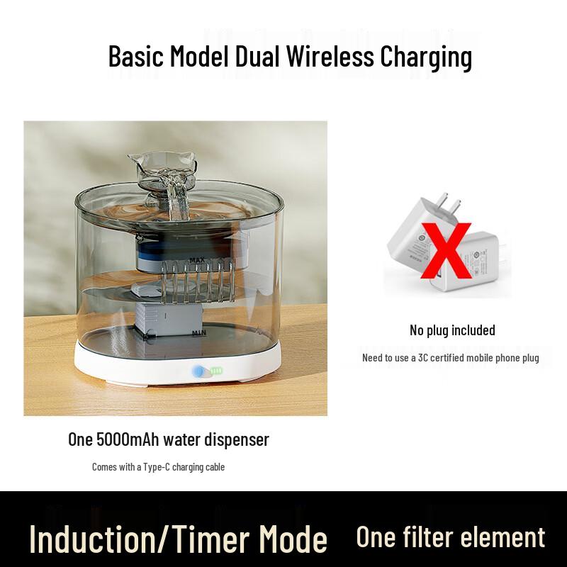 LISM Wireless Pet Water Fountain