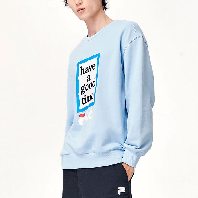 New FILA Have A Good Time Collection Sweatshirts Unisex Laiwu Blue F11U149204F-LB