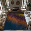 Tuniu Psychedelic Wave Abstract Pattern Rug, Modern Home Decor, Living Room Carpet, Bedroom Rug, Non-Slip Floor Mat