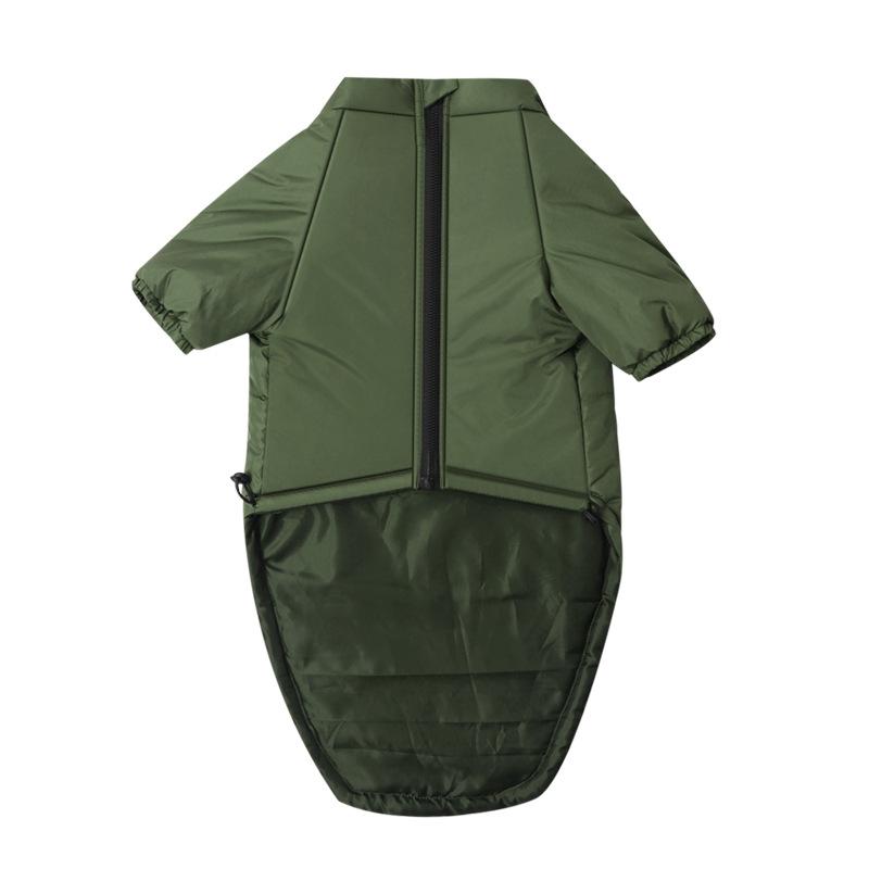 Winter Dog Clothes Cotton-padded Bipedal Dog Clothing Large Dogs Warm Fleece Windproof Wear-resistant Thicken Soft Dogs Apparels