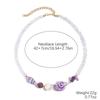 Set Collana e Bracciale Stella Marina in Cristallo per Vacanze al Mare Europeo-Americano