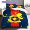 FCSB History Bedding Quilt Set Quilt Cover Pillowcase Home Decoration Birthday Gift (1 * Duvet Cover + 2 * Pillowcase, Without Core)