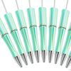 10x Beadable Pen Rollerball Creative for Office Supplies School Students Violet