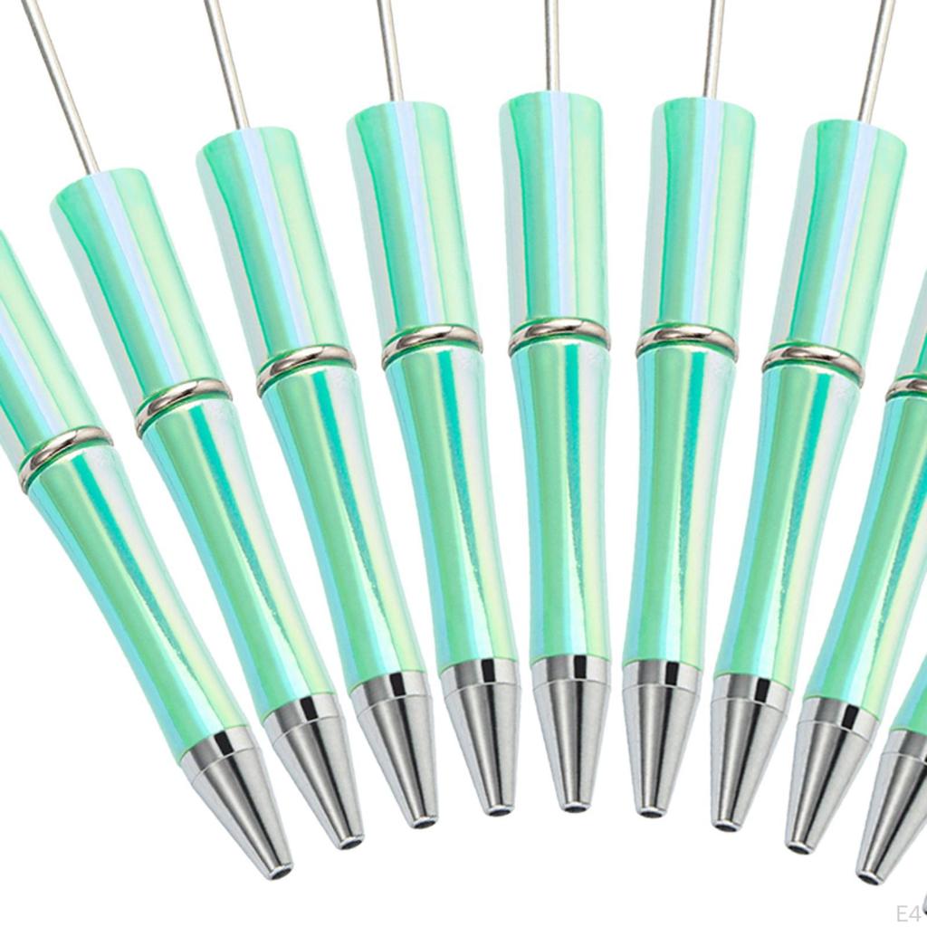 10x Beadable Pen Rollerball Creative for Office Supplies School Students Violet