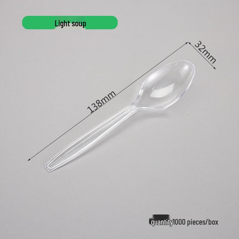 ZISIZ Легкие одноразовые пластиковые ложки