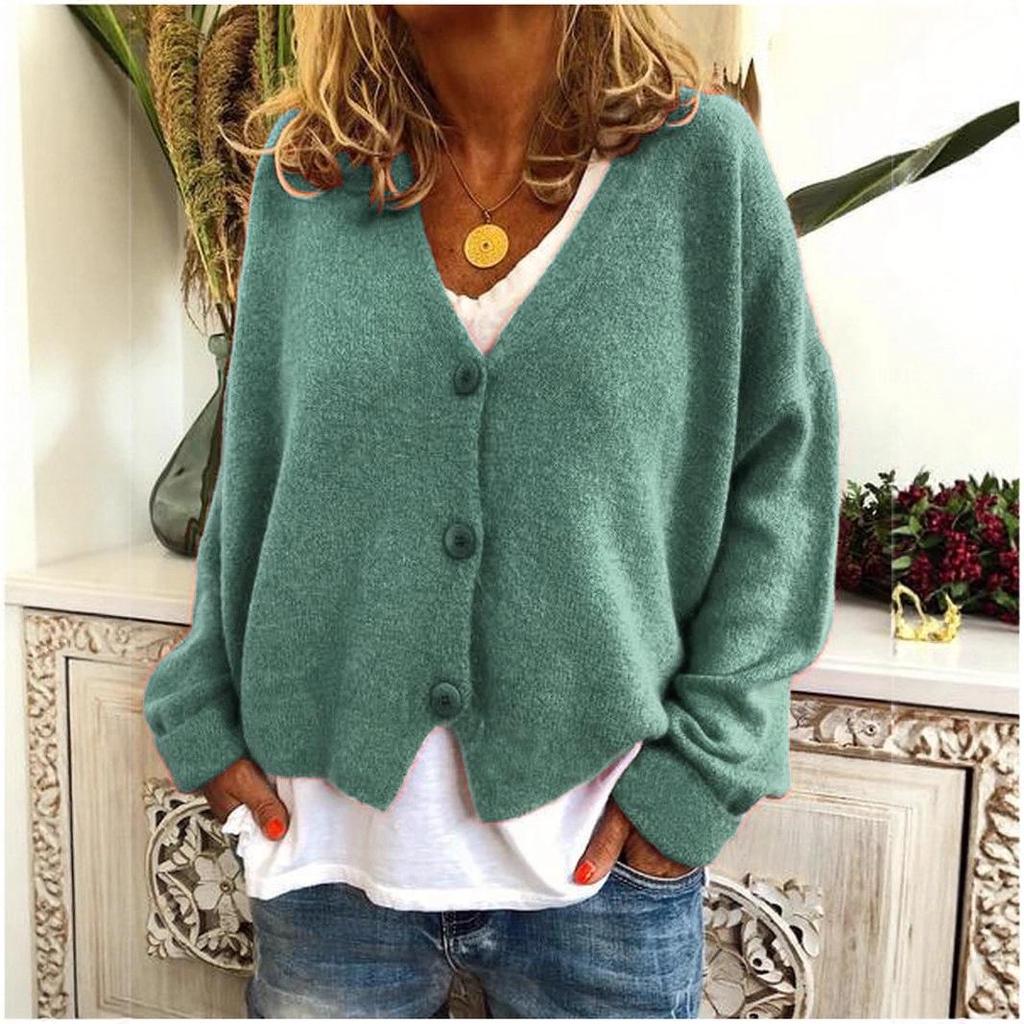 2023 Autumn/Winter Women's Casual Loose Knit Cardigan Sweater