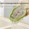 Transparent Microwave Pasta Cooker Non Sticking Heat Resistant Food Container With Strainer Large Capacity Kitchen Storage Box