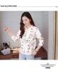 Women's Korean-Style Chiffon Sun Protection Jacket, Long Sleeve, Zipper, Printed, Loose Fit, Short Length