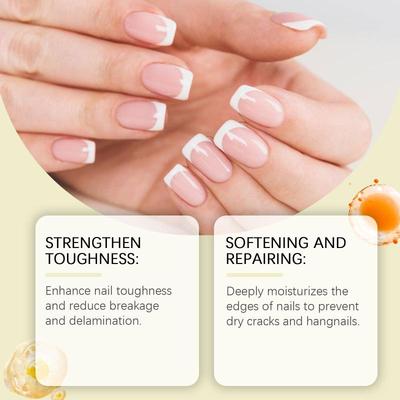 Liquid Nail Care Strengthener Softens Cuticles Restores Gloss  for Dry Brittle Nails Daily At Home Use