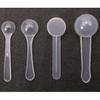 ONLYKXY 4pcs Clear Long Handle Plastic Measuring Spoons Coffee Protein Milk Powder Scoops Spoon Kitchen Tools (1g/3g/5g/10g)