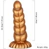 Soft Silicone Gold Manual Backyard Pull Bead Large Suction Cup Multi Size Adult Toy Shaped Penis