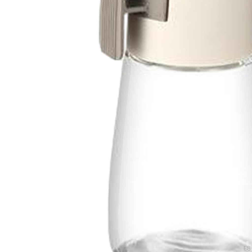 Measuring Seasoning Bottle Push Type Salts Control Jar Glass Limit Shaker