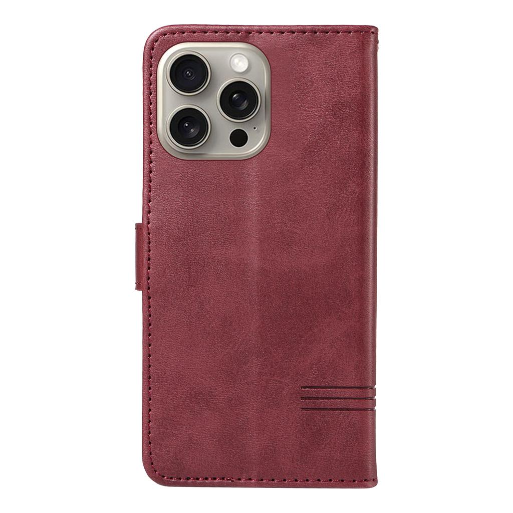 For Honor 600 Lite 5G Leather Wallet Case with Strap Solid Color Phone Stand Cover