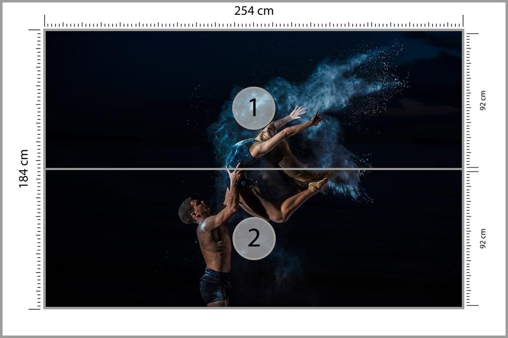 Photomural Contemporary Dancers Structural Vinyl 254x184
