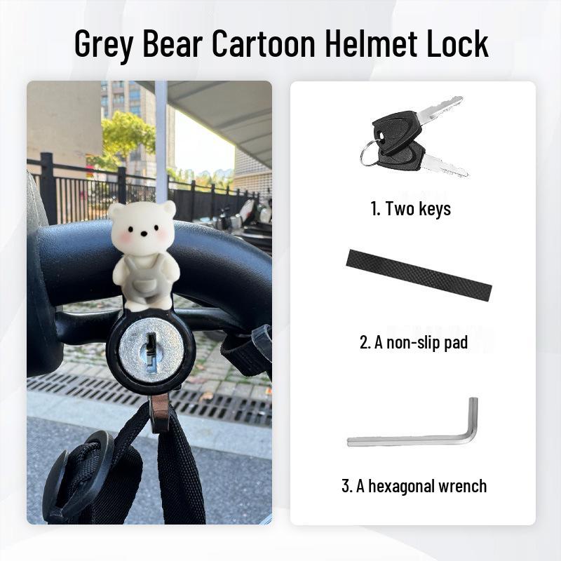 Anti-Theft Electric Bike Helmet Lock - Pry-Proof Fixed Hook for Bicycles