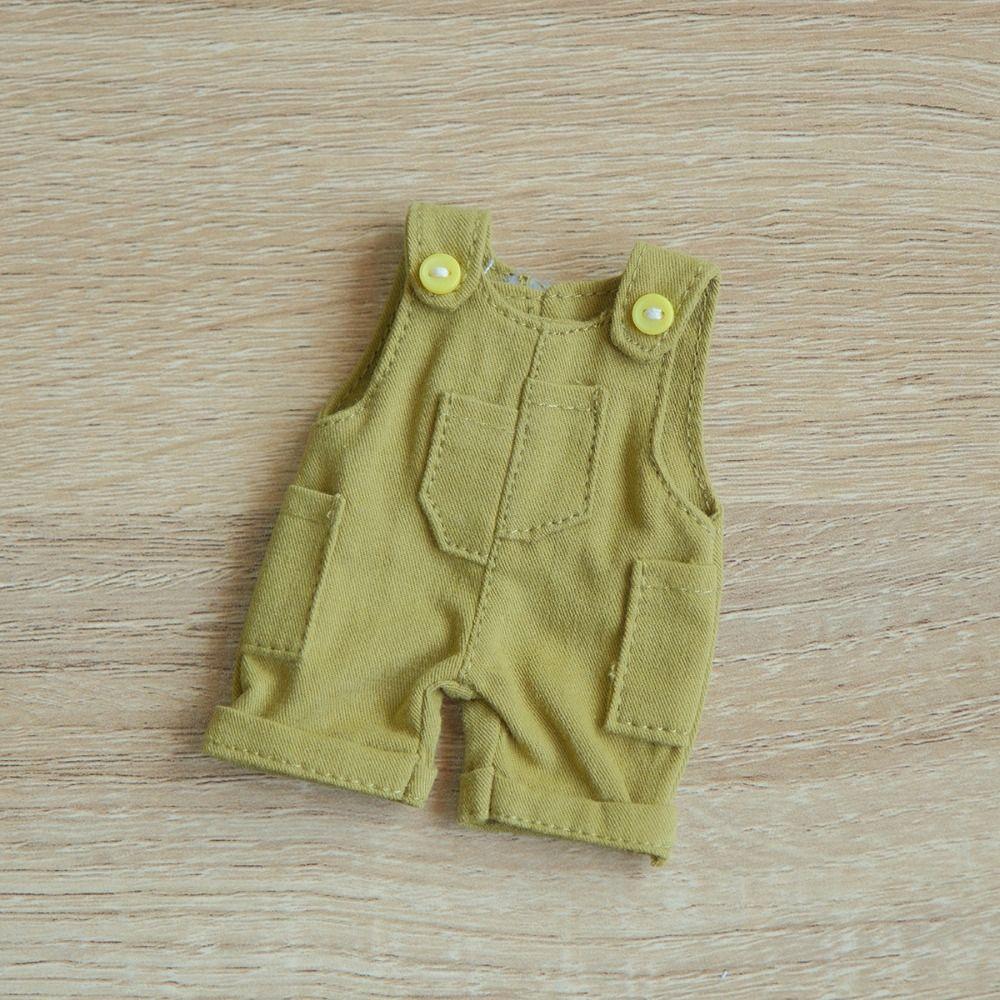 

Брюки на подтяжках 12 см Одежда для хлопковой куклы Комбинезон Одежда для плюшевых кукол Аксессуары для хлопковой куклы зелёный