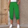 Moda Estate 2026: Pantaloni casual elastici a sette punti da donna