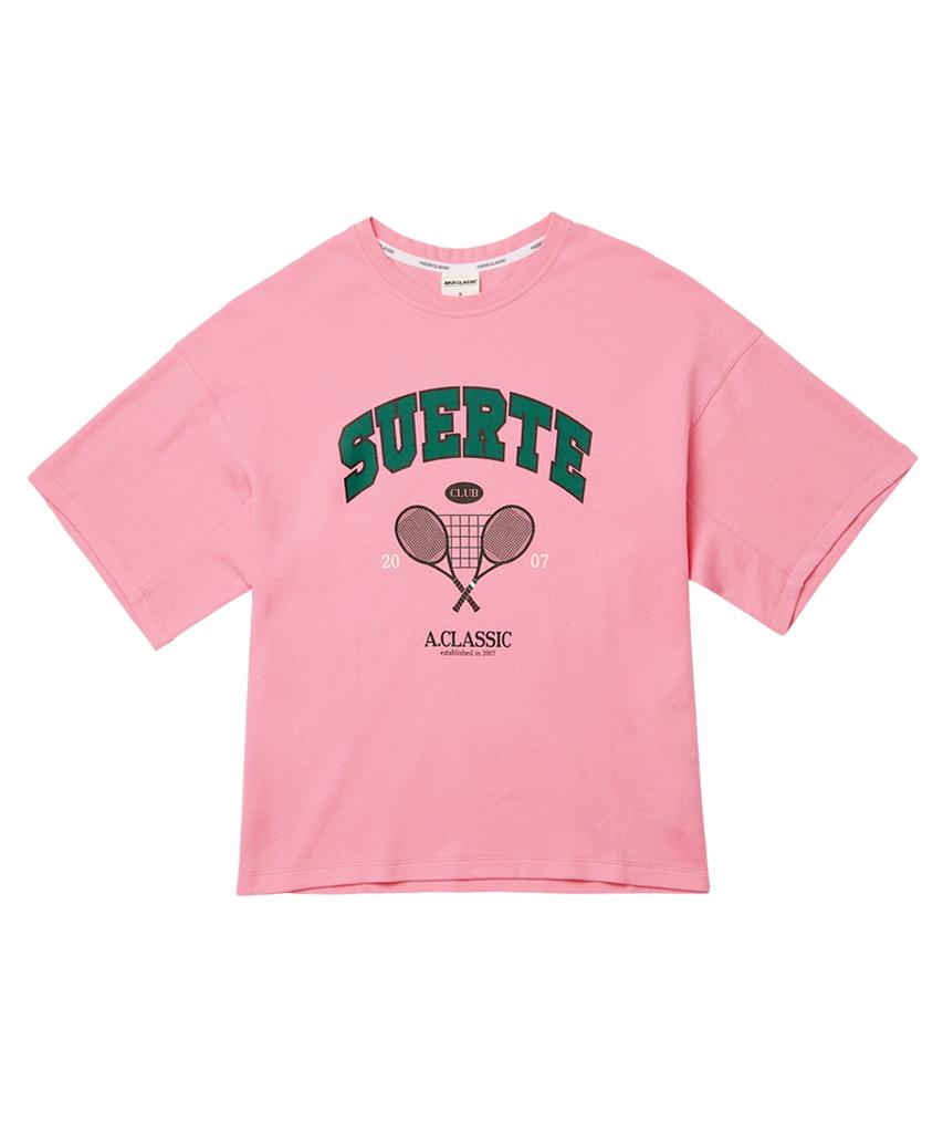AKIII CLASSIC Tennis Club Short-Sleeve T-Shirt Pink