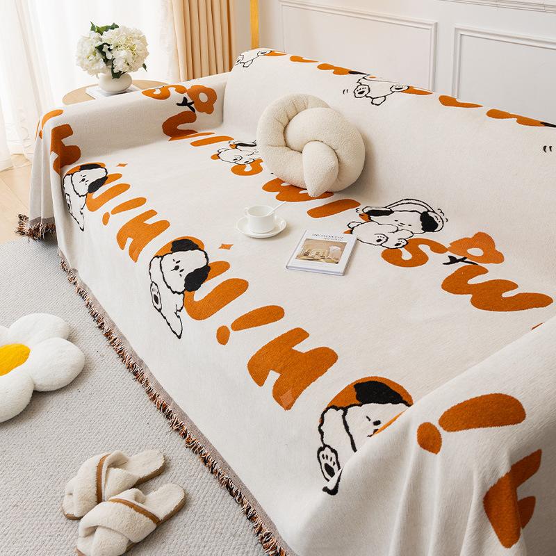

Chenille Sofa Cover Towel Nordic Universal Full Cover Blanket Dustproof Four Seasons All Inclusive Soft Cushion Protector 180*130cm