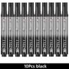 1/10/100pcs 2mm Red Blue Ink Black Permanent Marker Pens, Fine Tip, Waterproof, Quick Drying Drawing Pens Wood Stone Metal Glass