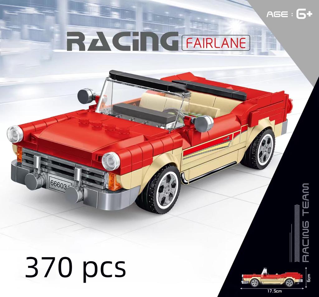 Auto da Corsa di Città Modello Blocchi da Costruzione Mattoncini Fai da Te MOC Giocattolo Classico Rally Sportivo Super Pilota Veicolo Regalo di Natale Tecnica