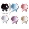 Bow-Tie Ceramic Pet Bowls Large-Diameter Pet Food Bowls Cat Water Bowl  for Cats and Dogs