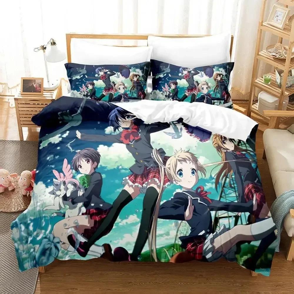 Love Chunibyo Other Delusions Beding Set Printed Bed Linen Set With Pilowcase Bed Soft Duvet Cover Single Double Quen Super King-Sized Dimensionsd