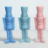 3D Nutcracker Silicone Candle Mold Christmas Decor Silicone Mold DIY Dinner Soy Wax Silicone Mould Christmas Scented Ornaments