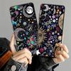 Sternen-Mond-Muster Hülle für Samsung Galaxy A25 A71 A23 A53 A35 A32 A26 A72 A36 A51 A73 A41 A24 A55 A22 A52 Schwarze Weiche Handyhülle