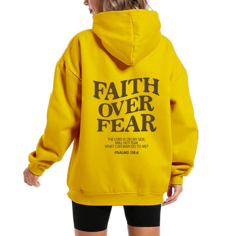 2025 popular men's and women's fleece sweater letter print kangaroo pocket new hooded sweater