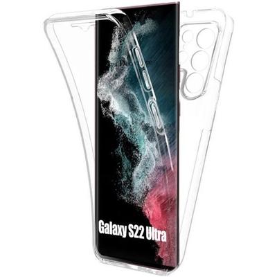 Case for Samsung S22 ULTRA - Full Silicone Transparent 2-Part Front Back