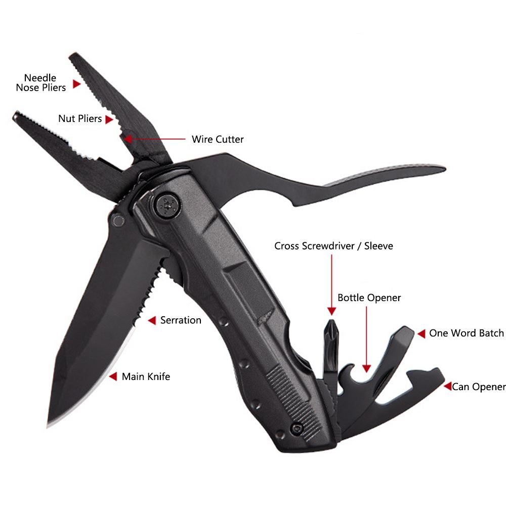 Multitool Pocket Pliers With Blade Saw Plier Screwdriver Bottle Opener