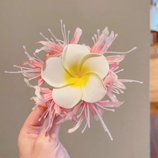 Yousheng Large Artificial Flower Hair Clip Women Non-Slip Side Hair Clamp Decorative Floral Hairpin Vacation Weddings Party Hair Accessories