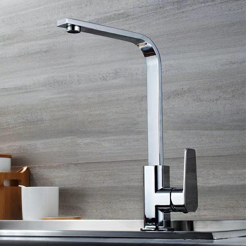 Kitchen Faucet Copper Alloy Swivel Kitchen Sink Faucet Sink Tap Mounted Deck Bathroom Hot And Cold Water Mixer Crane