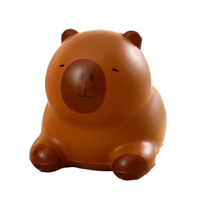 Creative Meladeka Capybara Squishy Toy Office Cartoon Stress Relief Figurine Gift
