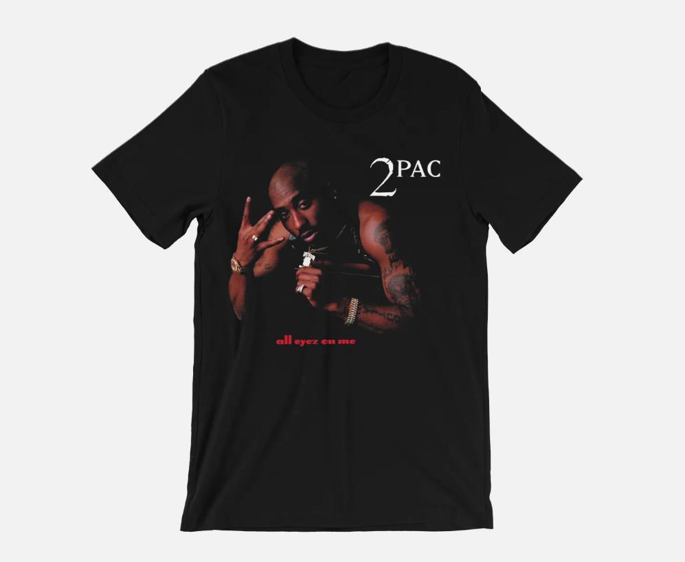 2pac T-Shirt All Eyez On Me album art vntg rap tee Tupac Death Row Snoop L