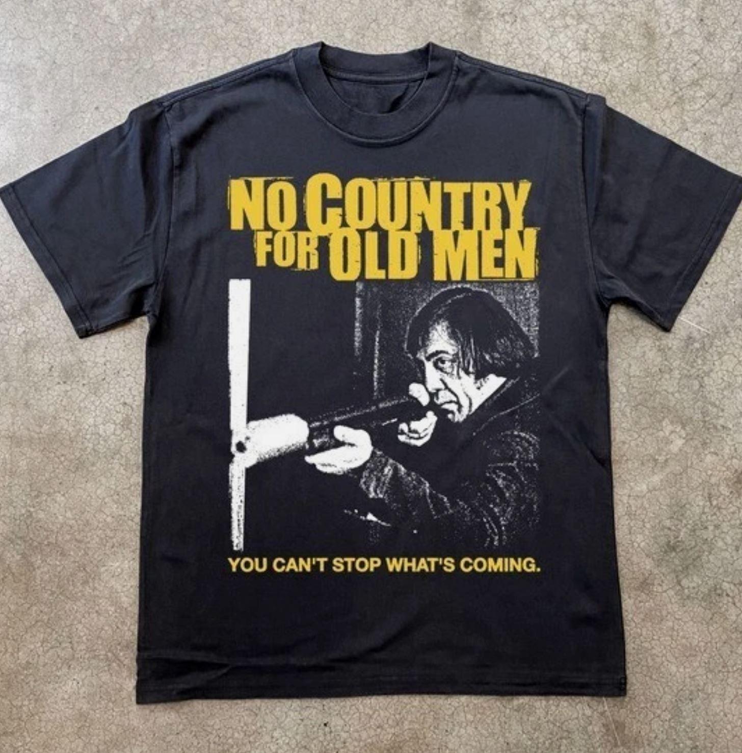 RETRO NO COUNTRY FOR OLD MEN T-SHIRT S-5XL S разноцветный
