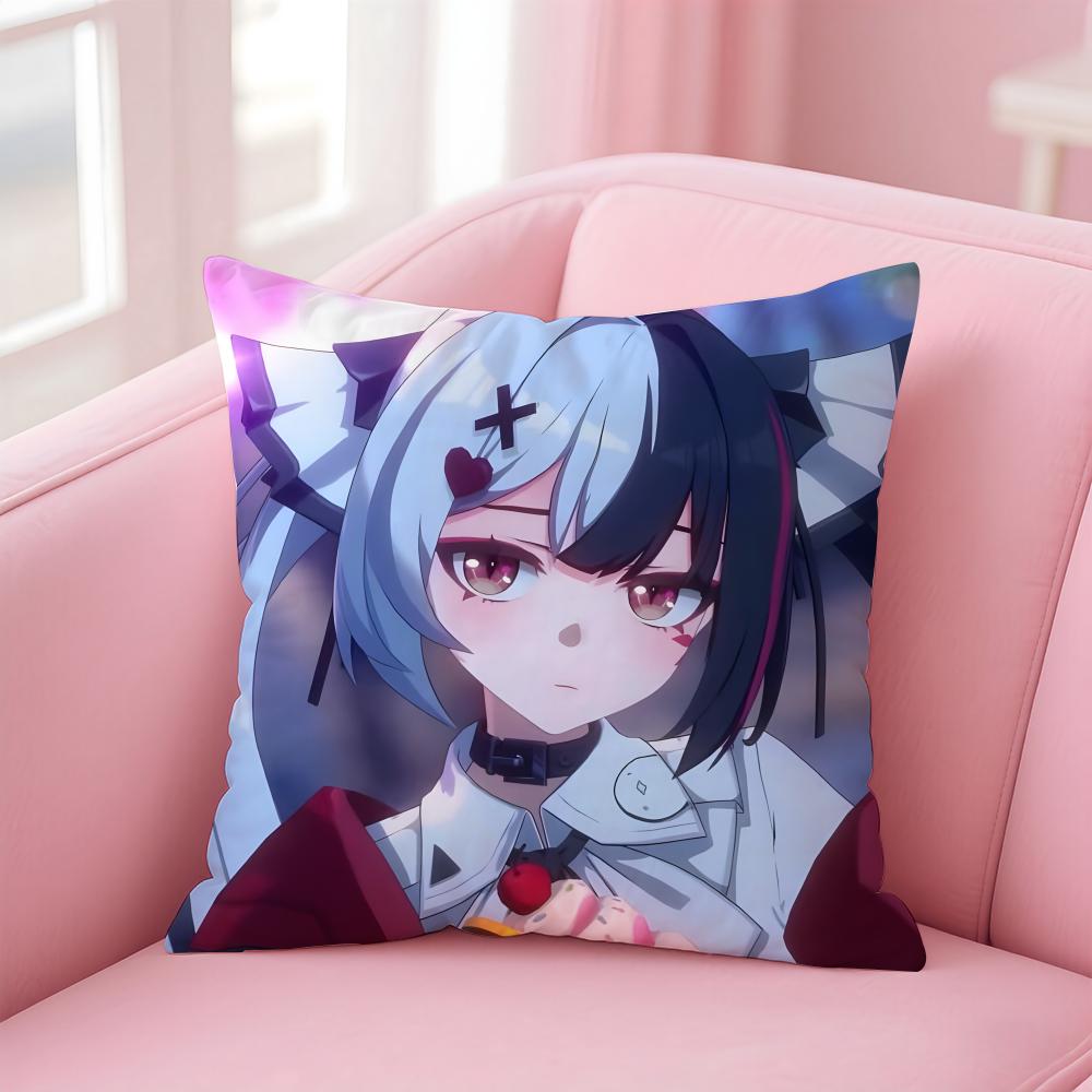 Animated NNeverness To Everness Cute ICONS Cushion Cover Pillow Case Soft Friendly Fabric Concealed Zipper