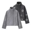 2025 Winter European & American Style Sequin Woolen Jacket