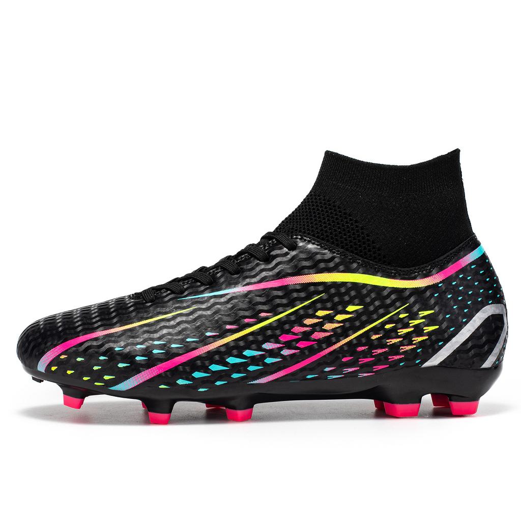 High-top football shoes male and female adult students long nails broken nails grass game training shoes