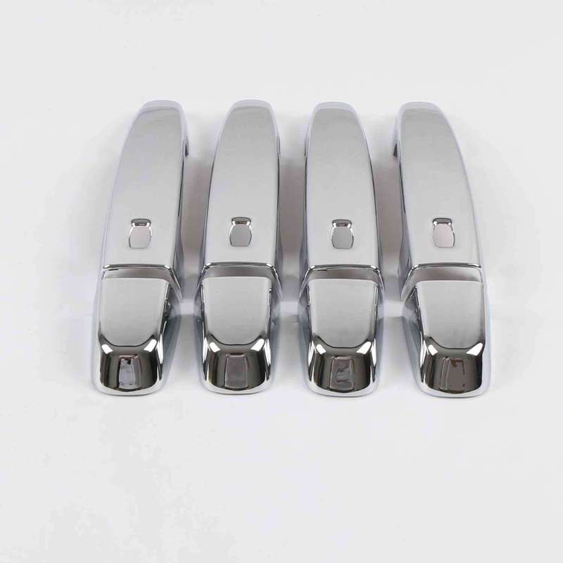 For Chevrolet Equinox 2017 2018      ABS Carbon Fiber Door Handle Cover Trim Sticker Car Styling Accessories